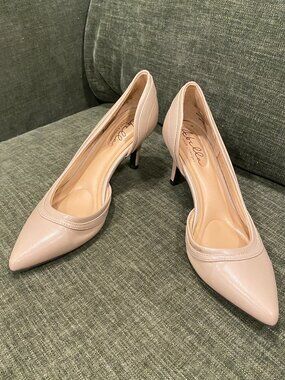 Abella Satine Nude D'Orsay Pointed Toe Pumps Size 6 True Comfort 3" Heels